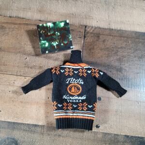 Tito's Handmade Vodka Mini Ugly Sweater Bottle Cover
